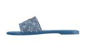 Lily Mules Flat Blue