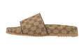 Slides With Monogramma Beige