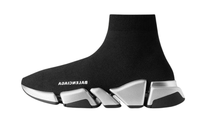 Trainer Knit Black Silver