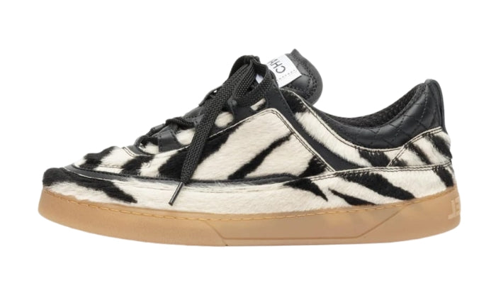 Sneakers In Lambskin White Black