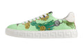 Sneakers Canvas Stampa Greca Green