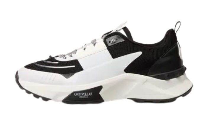 Sneakers Mesh Fabric Gommato Black White