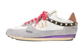 Sneakers Split Leather Nylon White Multicolour
