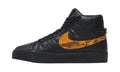 Sneakers Quilted Black Gold