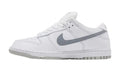 Sneakers In Leather With Details Reflective White Grey