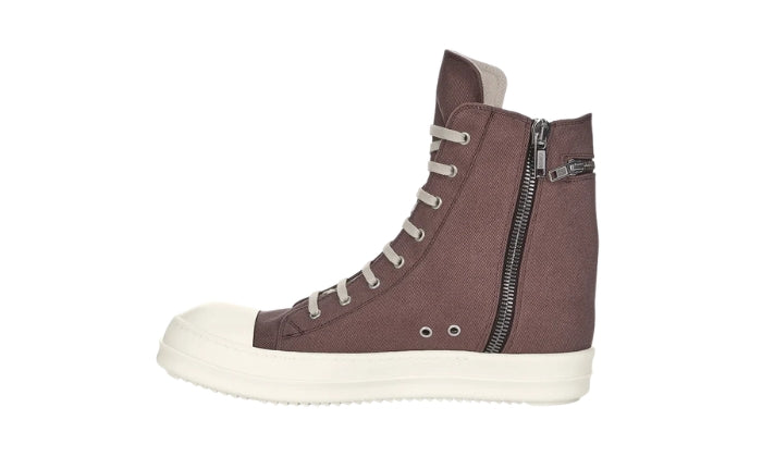 Sneakers In Denim Uva Latte