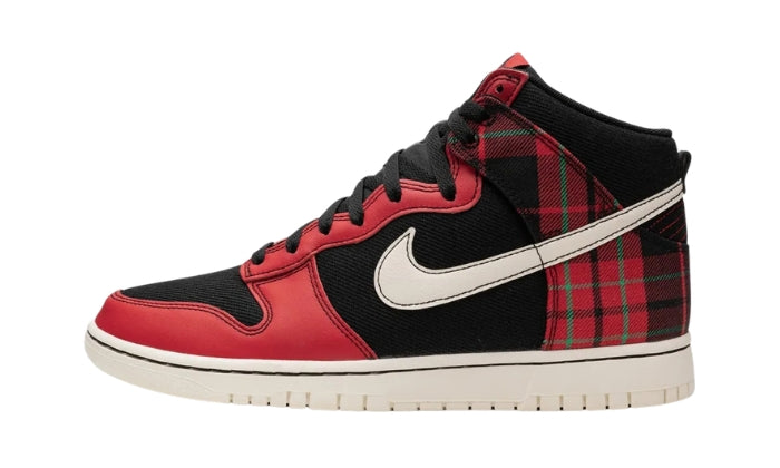 Sneakers Plaid Black Red