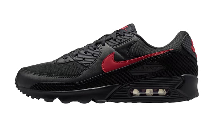 Sneakers Waffle Black Red Deep