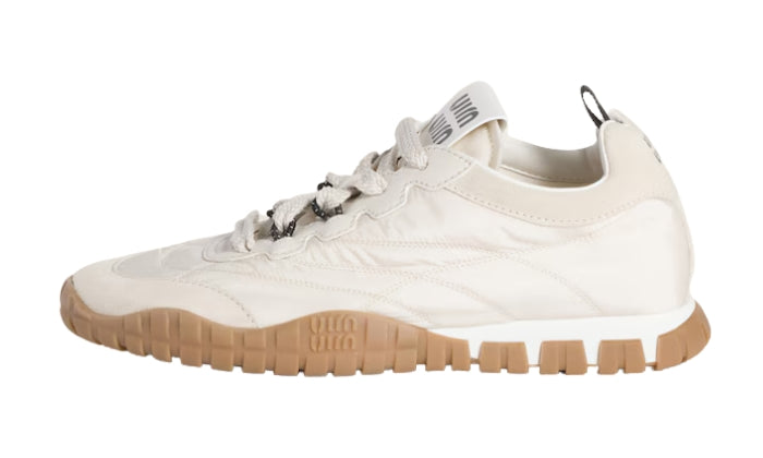 Sneakers In Fabric Technical And Suede Ivory