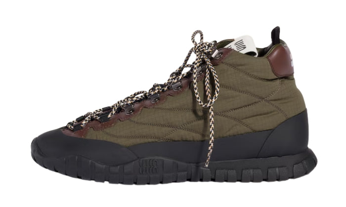 Sneakers In Fabric Technical Green Bosco