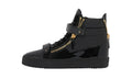 Sneakers High In Patent Leather Black