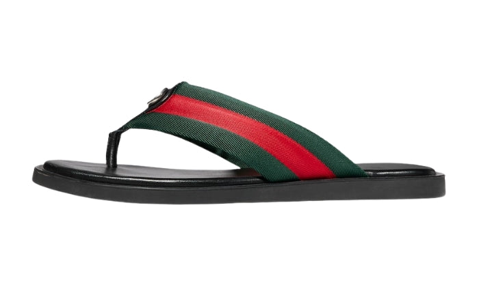 Sandals Interlocking Green Red