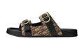 Sandals Oblique Jacquard Brown
