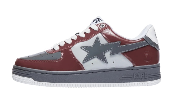 Sneakers Glossy Borgogna Grey