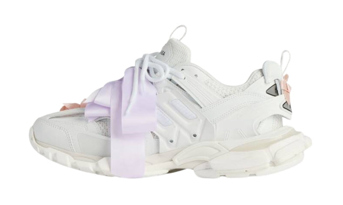 Sneakers Track Bow White Pink