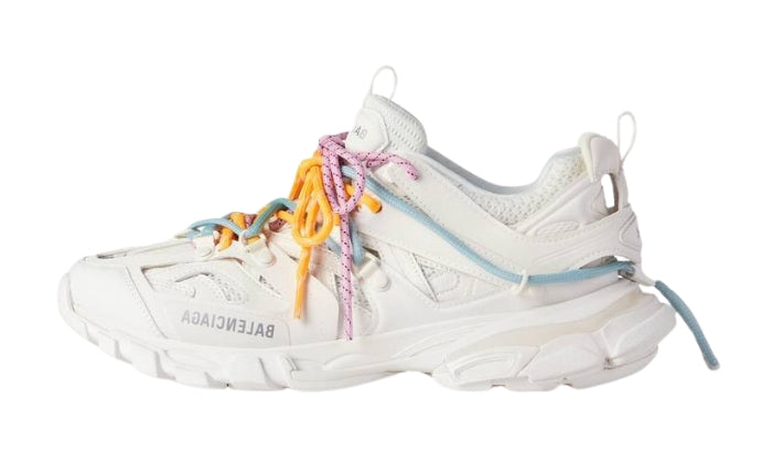 Sneakers Track Trail White Orange Blue Pink