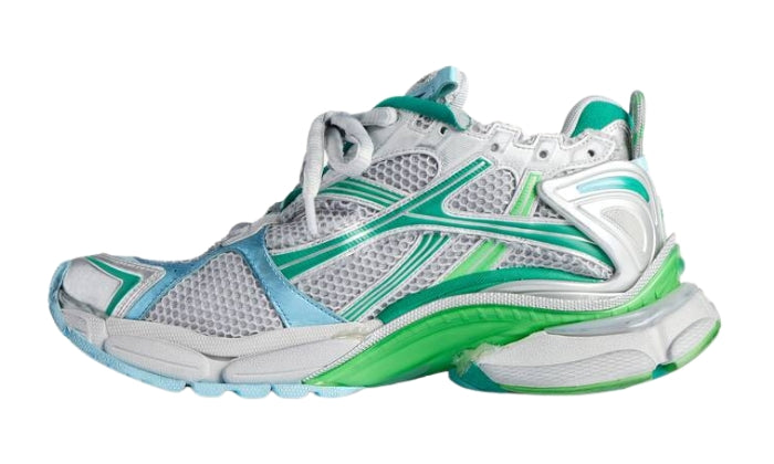 Sneakers Runner Grey Green Blue