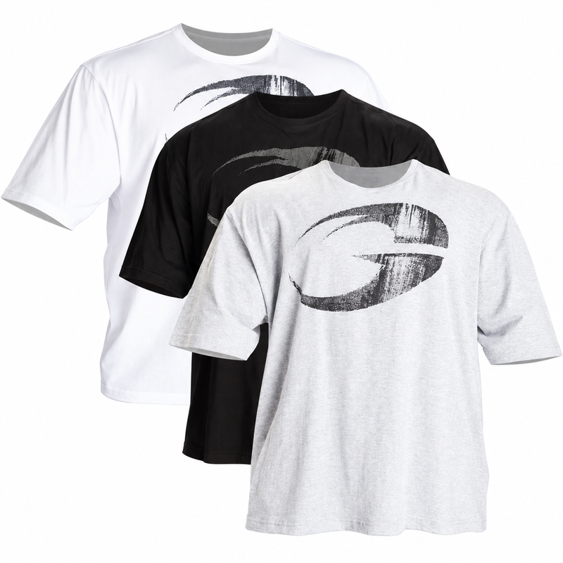 Pump Cover Iron Tee 3 pack — shirts only on white background