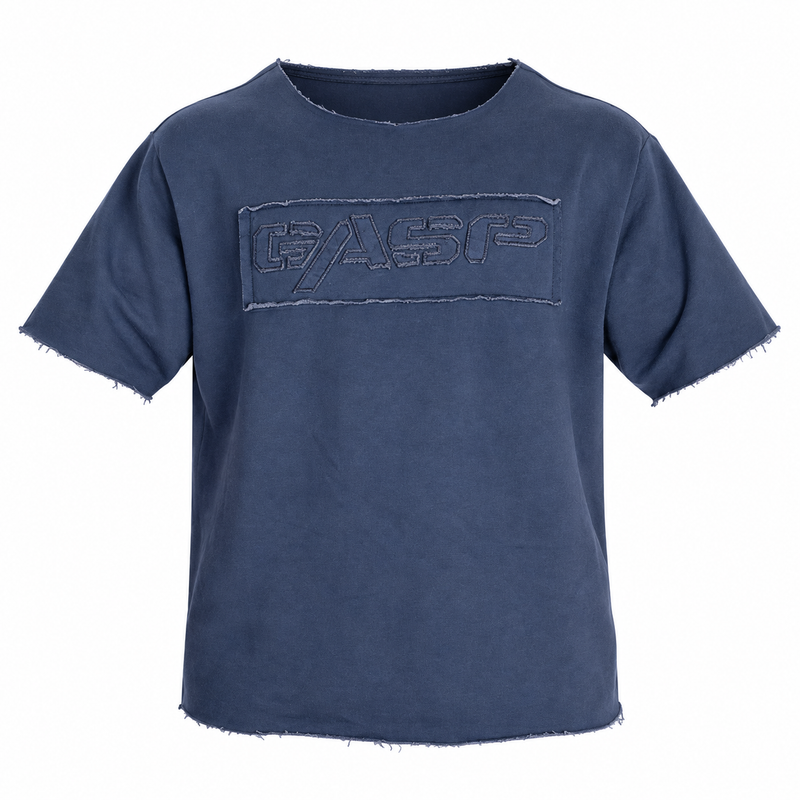 Raw Iron Tee Washed blue — shirts only on white background