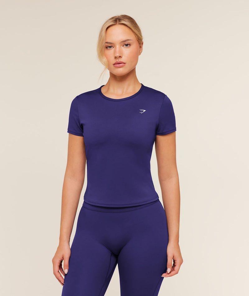 Training Baby Tee – Indigo Purple — Product photo