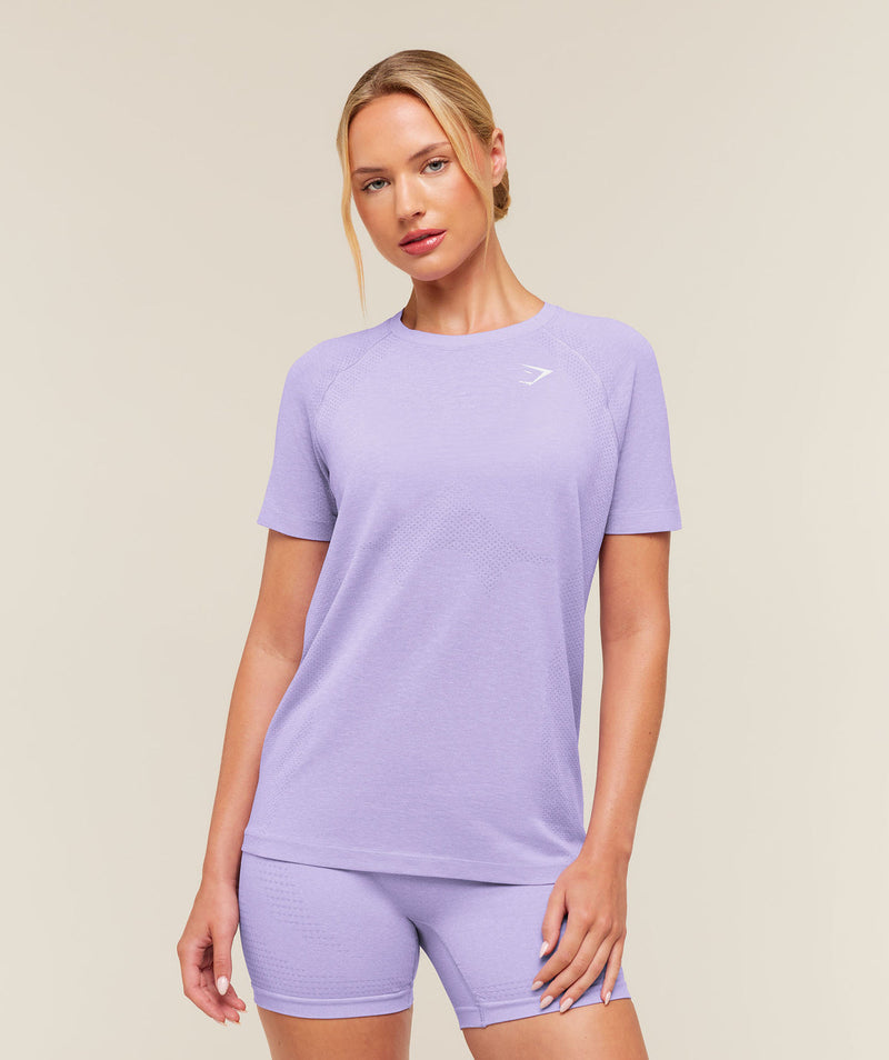 Vital Seamless 2.0 Light T-Shirt – Pace Purple/Marl — Product photo