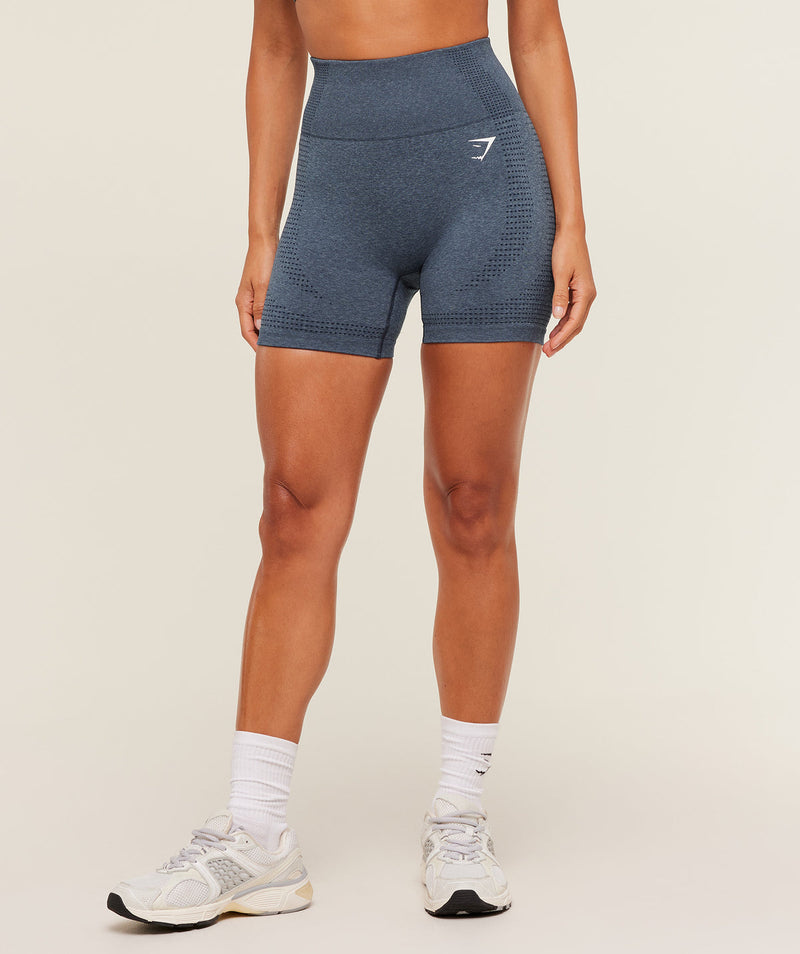 Vital Seamless 2.0 Shorts – Stealth Blue/Marl — Product photo