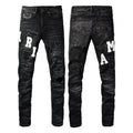AMIRI Men Punk Knee Ripped Jeans