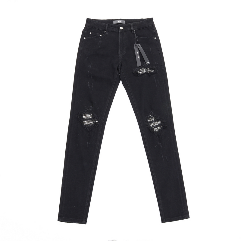 AMIRI Swarovski Snake Jeans