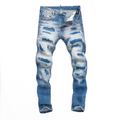 DSQUARED2 Men’s Retro Blue Jeans Ripped Trendy