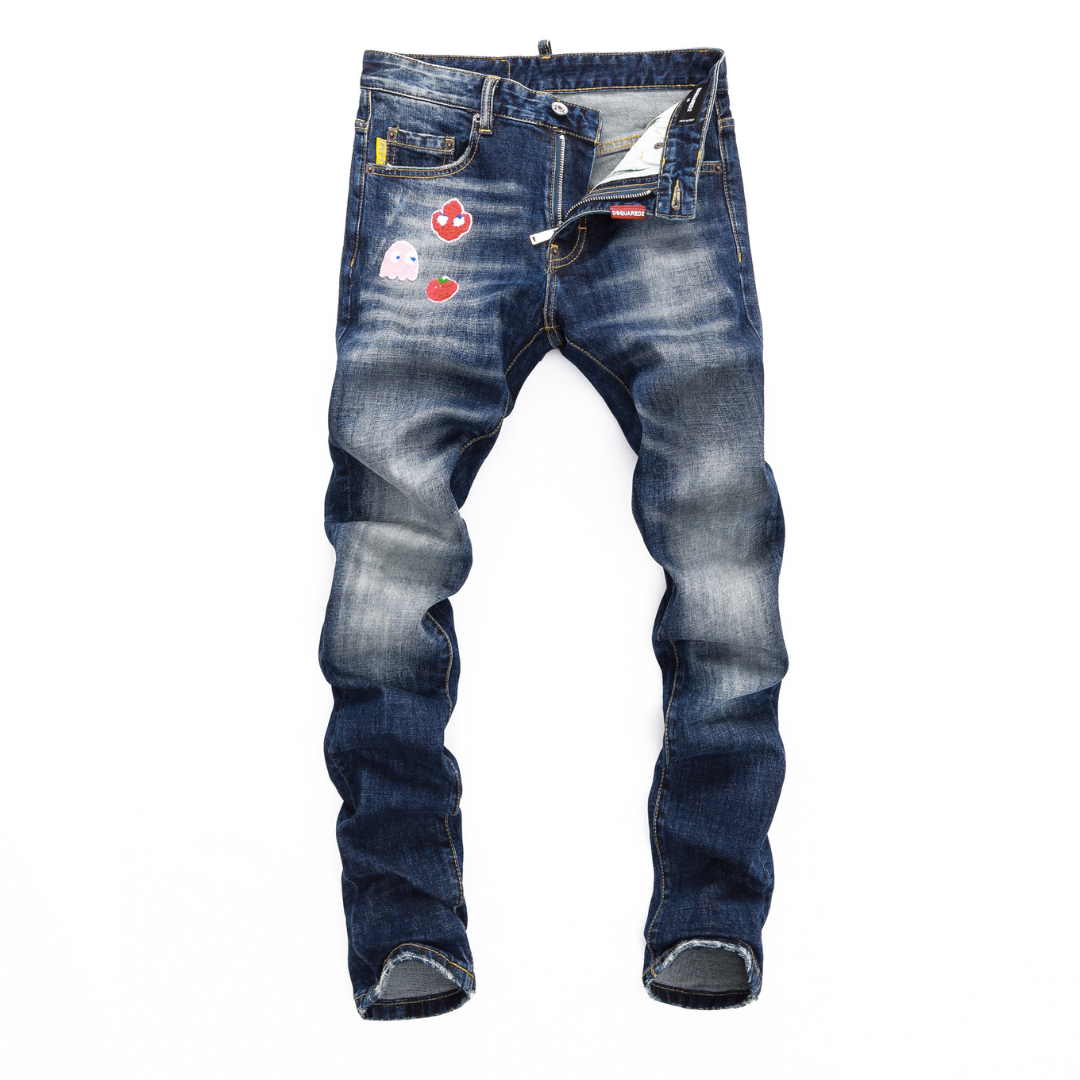 DSQUARED2 Embroidered Jeans Denim Long