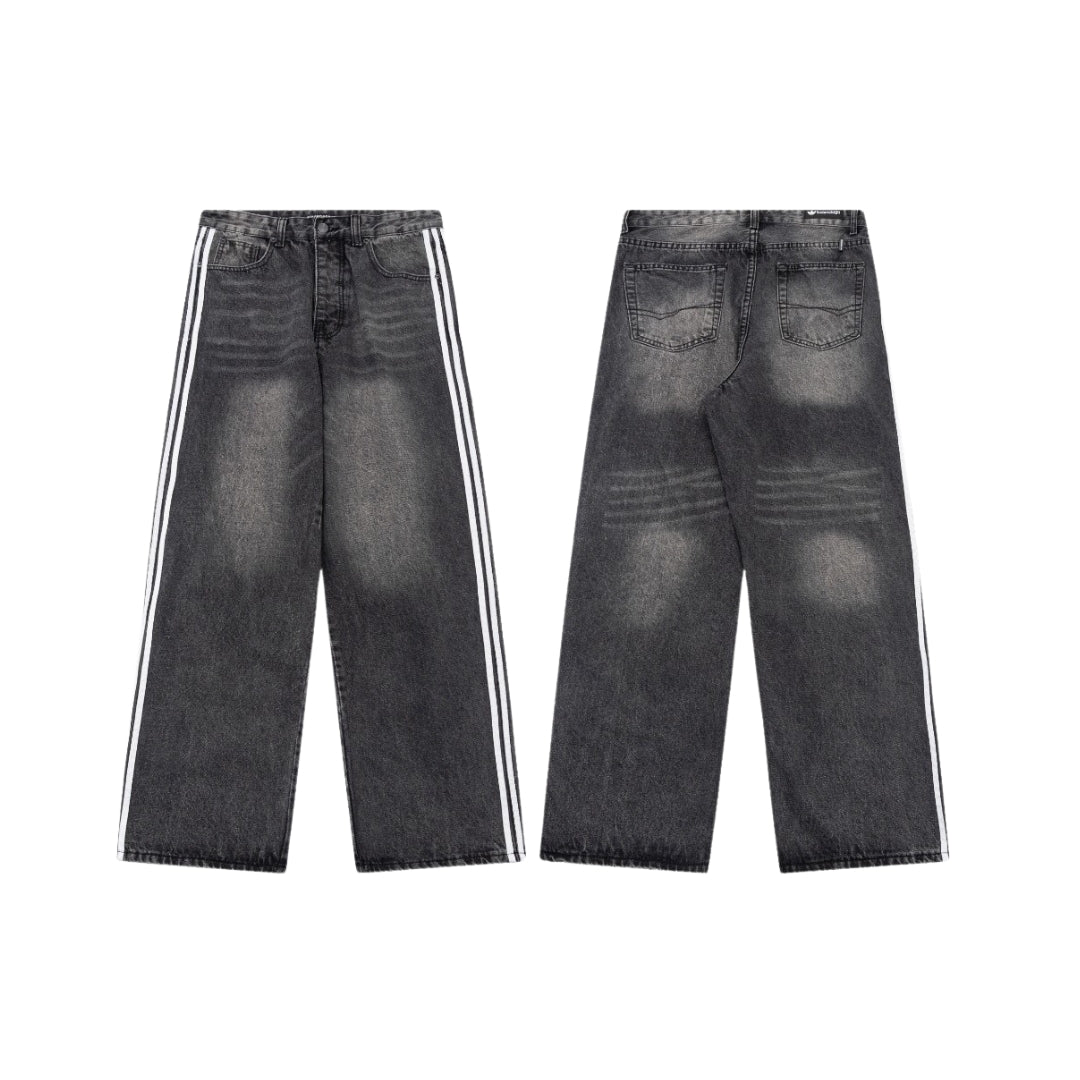 BALENCIAGA American Style Vintage Men’s Jeans Loose