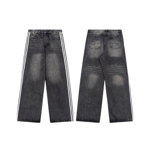 BALENCIAGA American Style Vintage Men’s Jeans Loose
