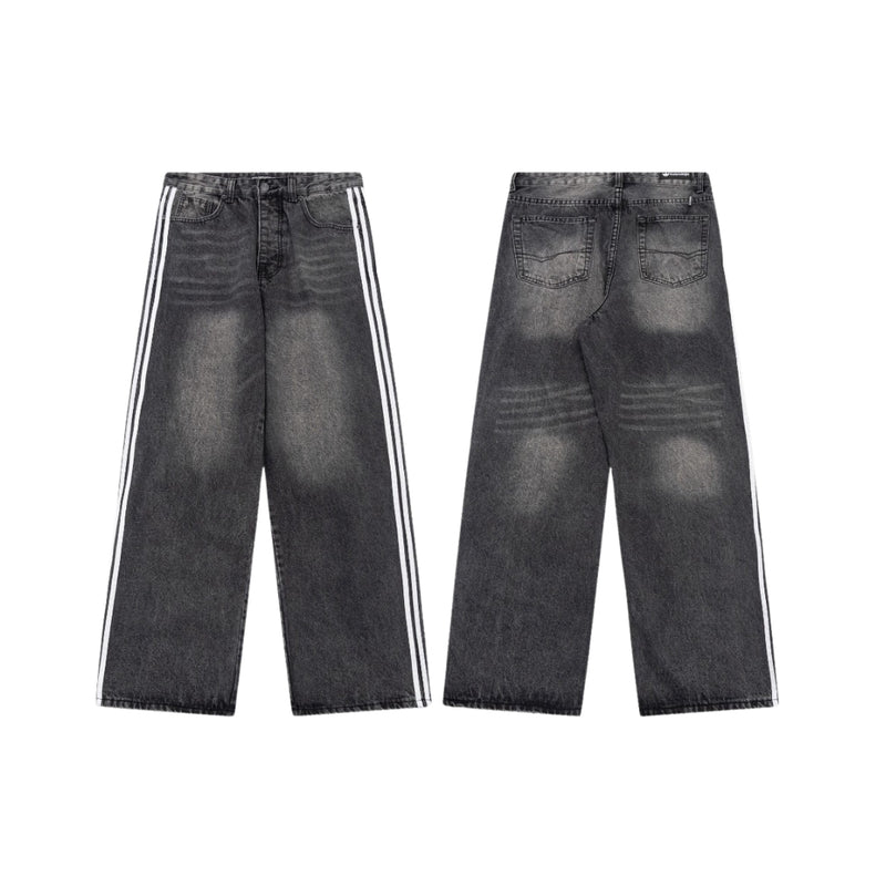 BALENCIAGA American Style Vintage Men’s Jeans Loose