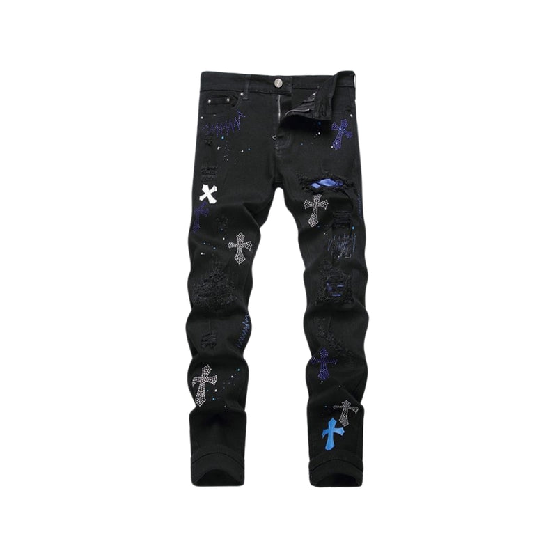 AMIRI Slim Fit Ripped Denim