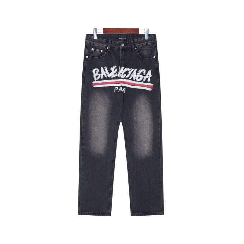 BALENCIAGA Men’s Black Outline Jeans