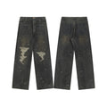 BALENCIAGA Mens Embroidered Jeans