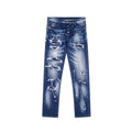 DSQUARED2 Men Blue Ripped Denim Jeans