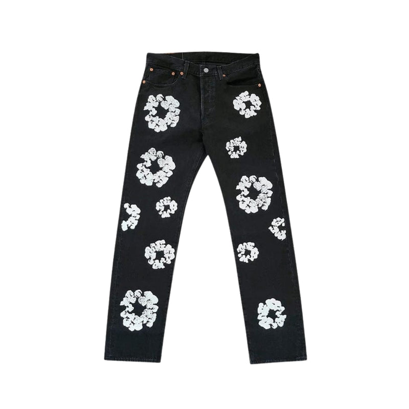 DENIM TEARS Cotton Wreath Jeans Black