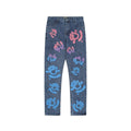 DENIM TEARS Jeans  Multicolor Print Blue