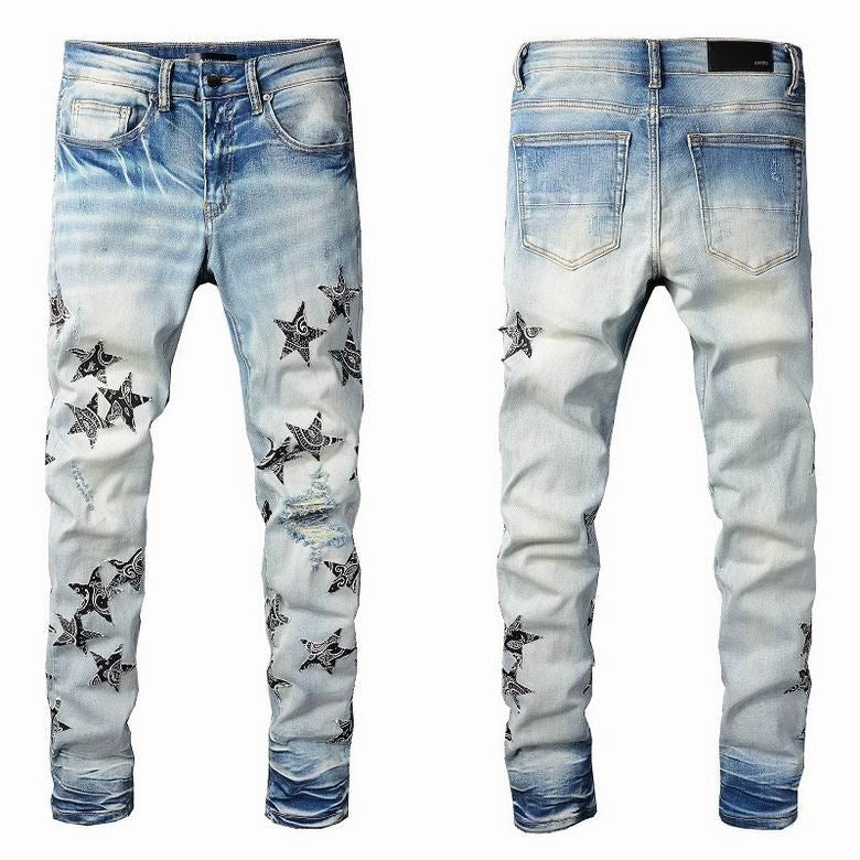 AMIRI Men’s Pleated Biker Jeans