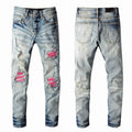 AMIRI Light blue ripped