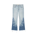 Gallery Dept. Flame Embroidery Jeans Blue