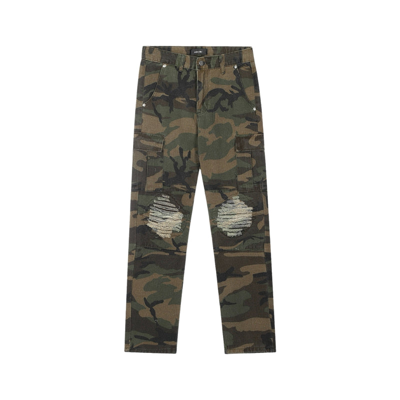 AMIRI Classic Camouflage Ripped Skinny Jeans