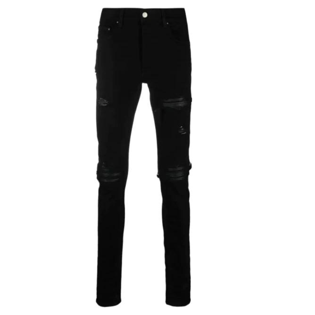 AMIRI Distressed Tapered Leg Jeans