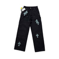 CHROME HEARTS Saoya  Jeans Logo – Black