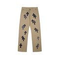 CHROME HEARTS Khaki Chino Cross Patch Pants
