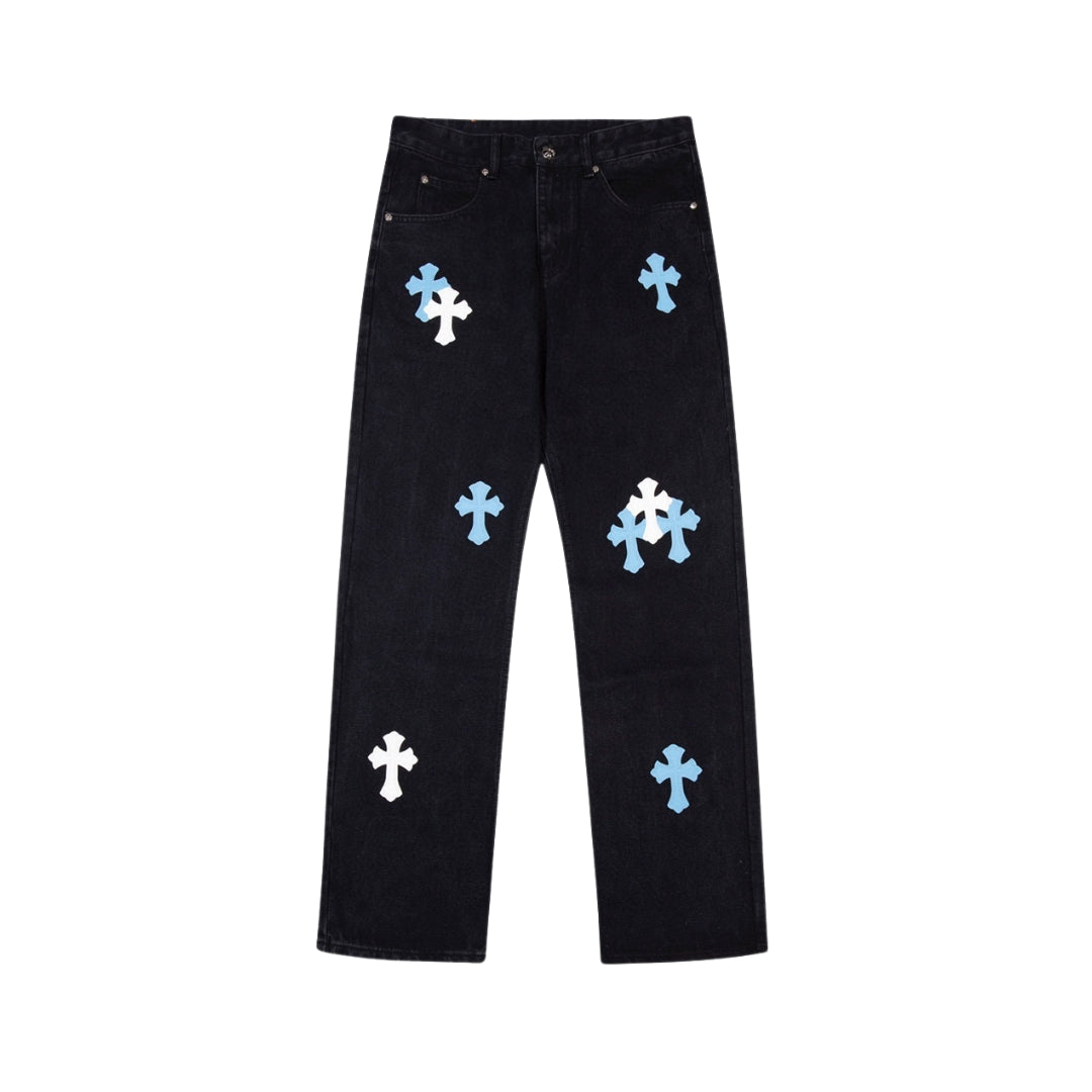 CHROME HEARTS Casual Aesthetic Straight Leg Pants