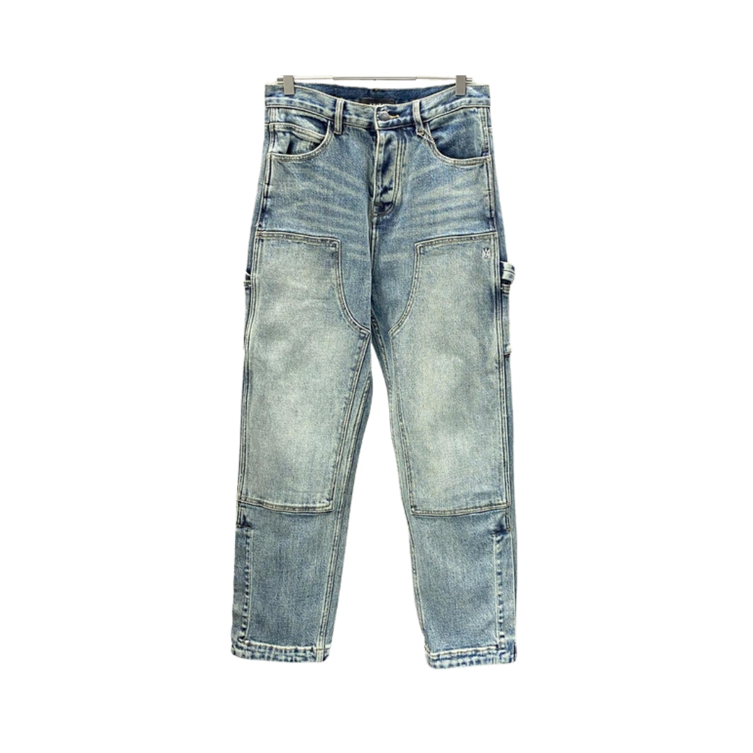 AMIRI Denim doppio ginocchio – lavaggio chiaro