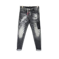 DSQUARED2 Strappati In Denim Nero Jeans