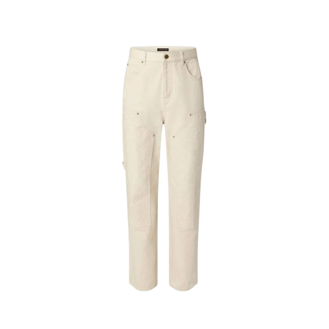 LOUIS VUITTON Monogramma Abbigliamento da Lavoro Carpenter Panna